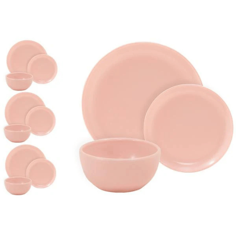 12 Piece Set in American Matte Pink