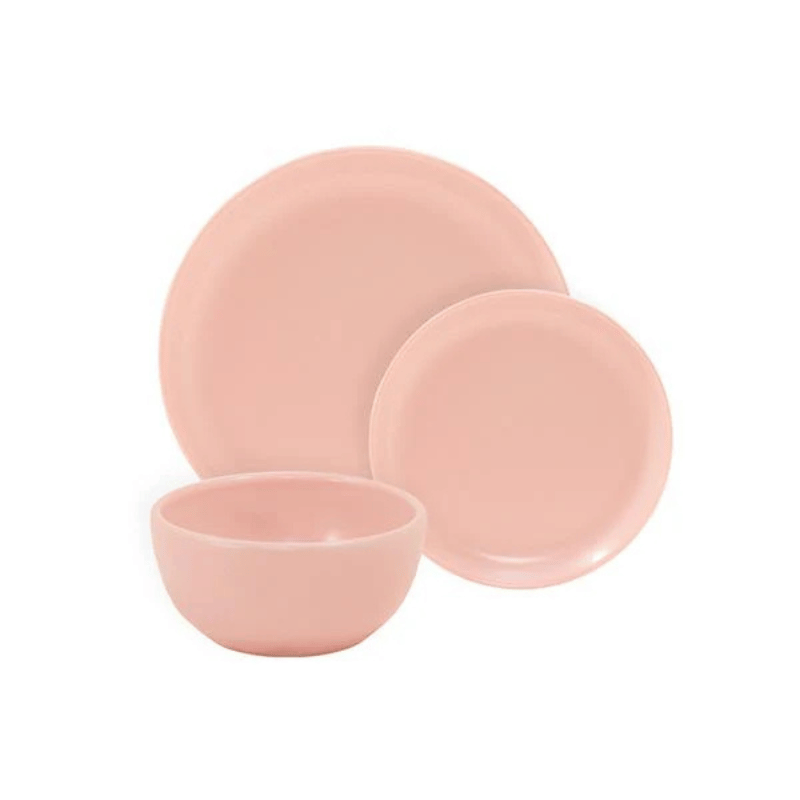 3 Piece Place Setting American Matte Pink