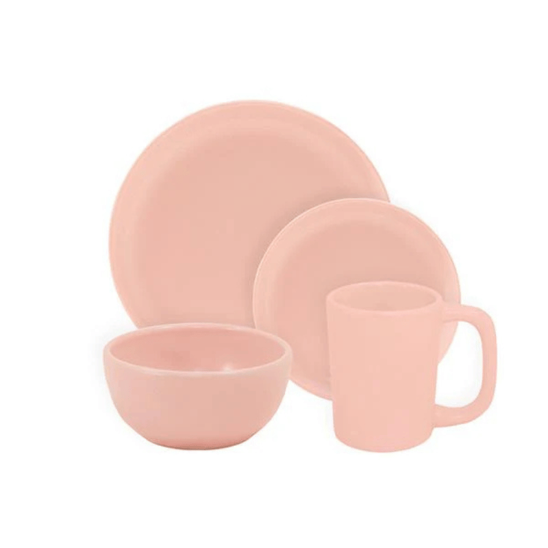 4 Piece Place Setting American Matte Pink