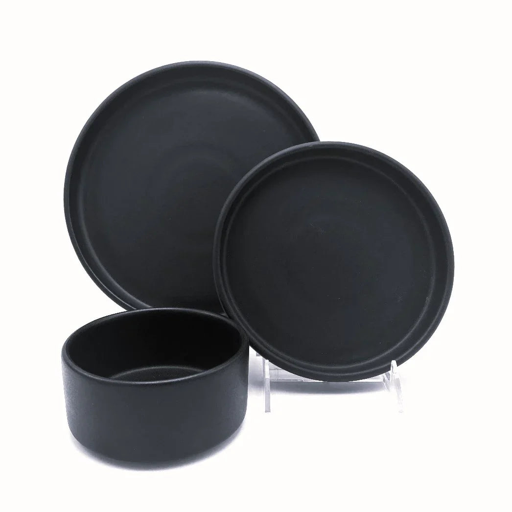 12 Piece Set in American Modern Matte Black
