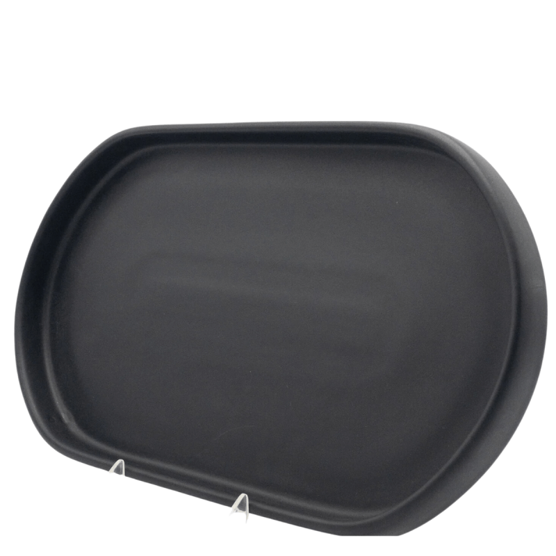American Modern Racetrack Plate Black Matte