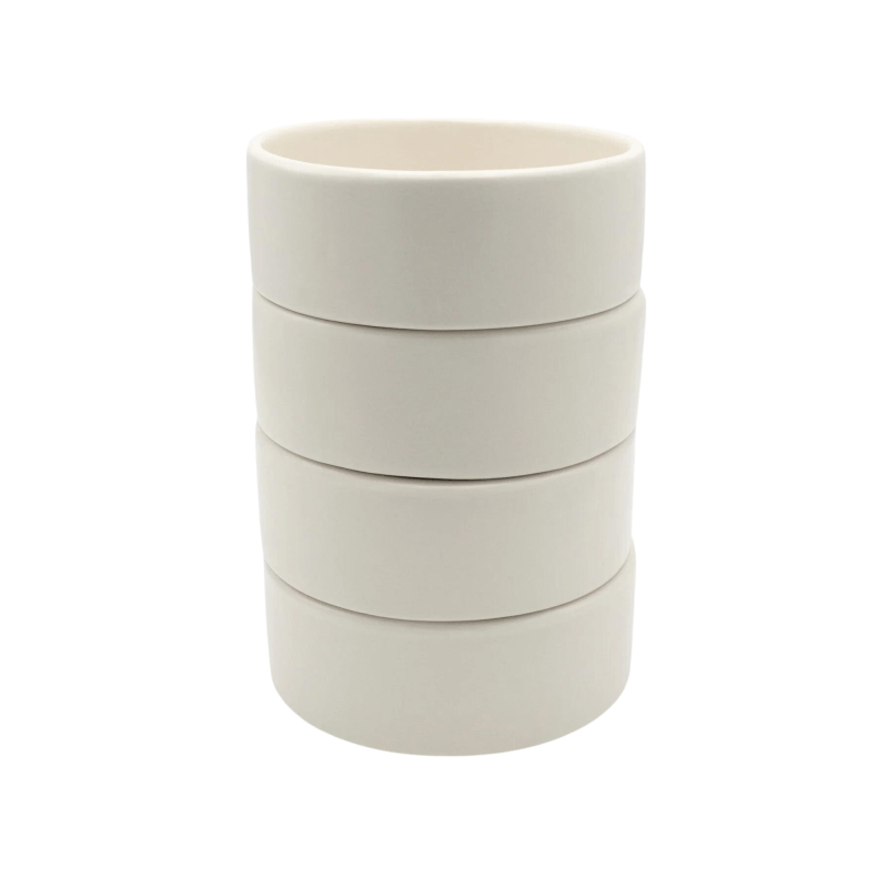 Entree Bowls (4) in American Modern Matte White