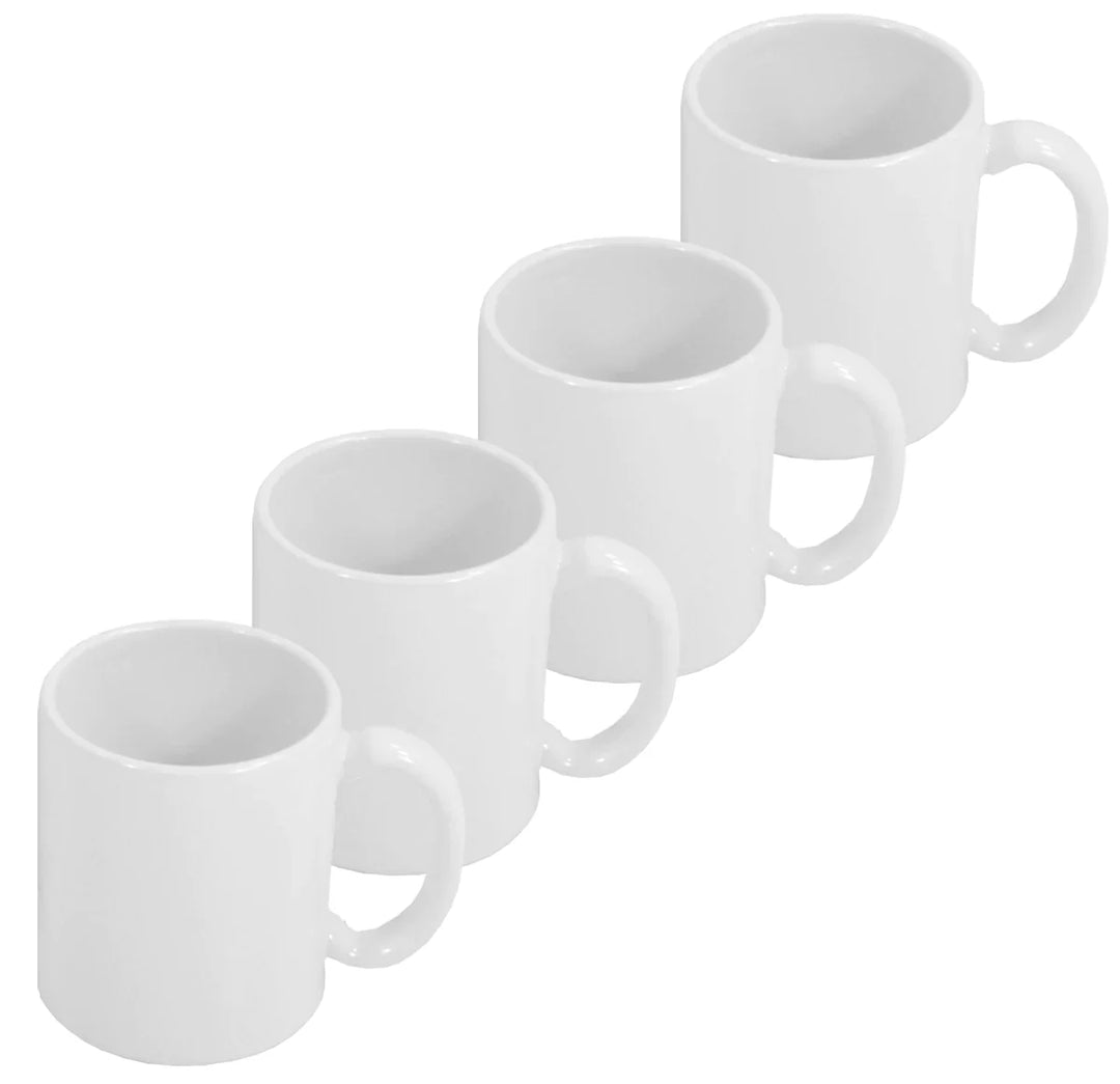 4 Piece Mug Set in American White