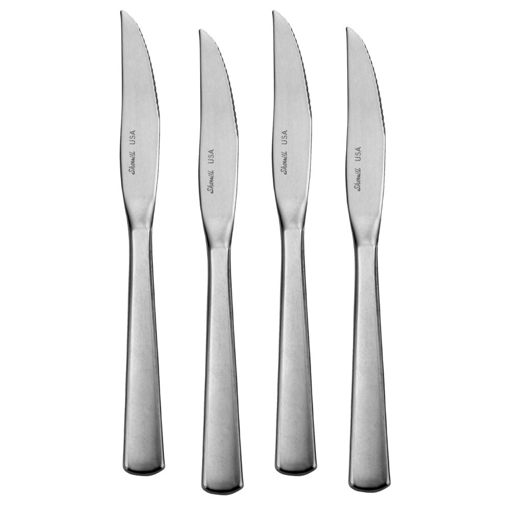 American Industrial - Solid Handle Steak Knife Set Of 6 With Chest