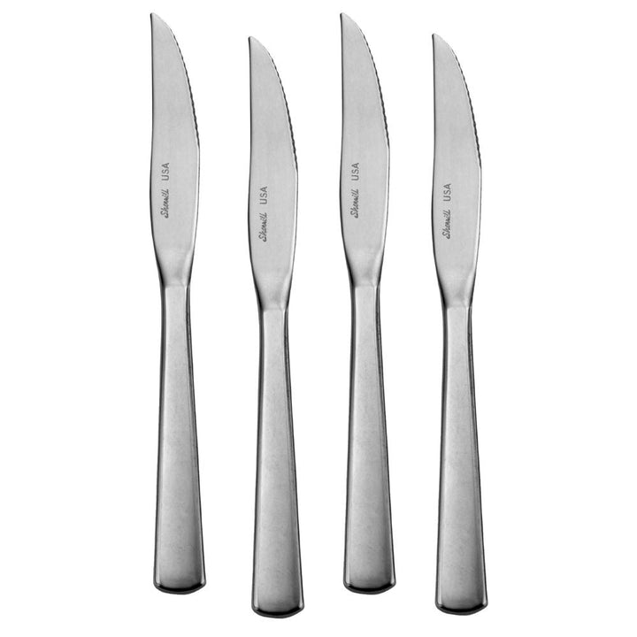 American Industrial - Solid Handle Steak Knife Set Of 6 With Chest