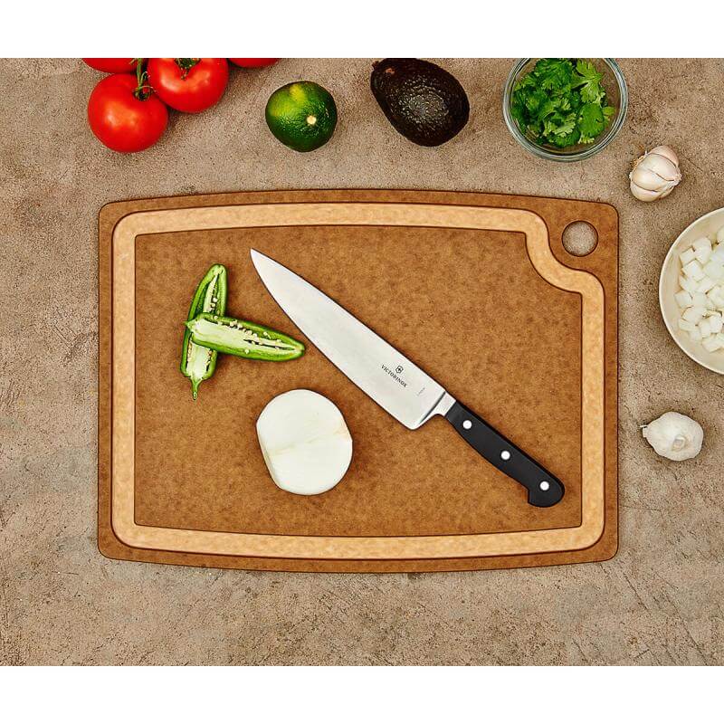 Gourmet Series 19.5" X 15"" Cutting Board Nutmeg/Natural