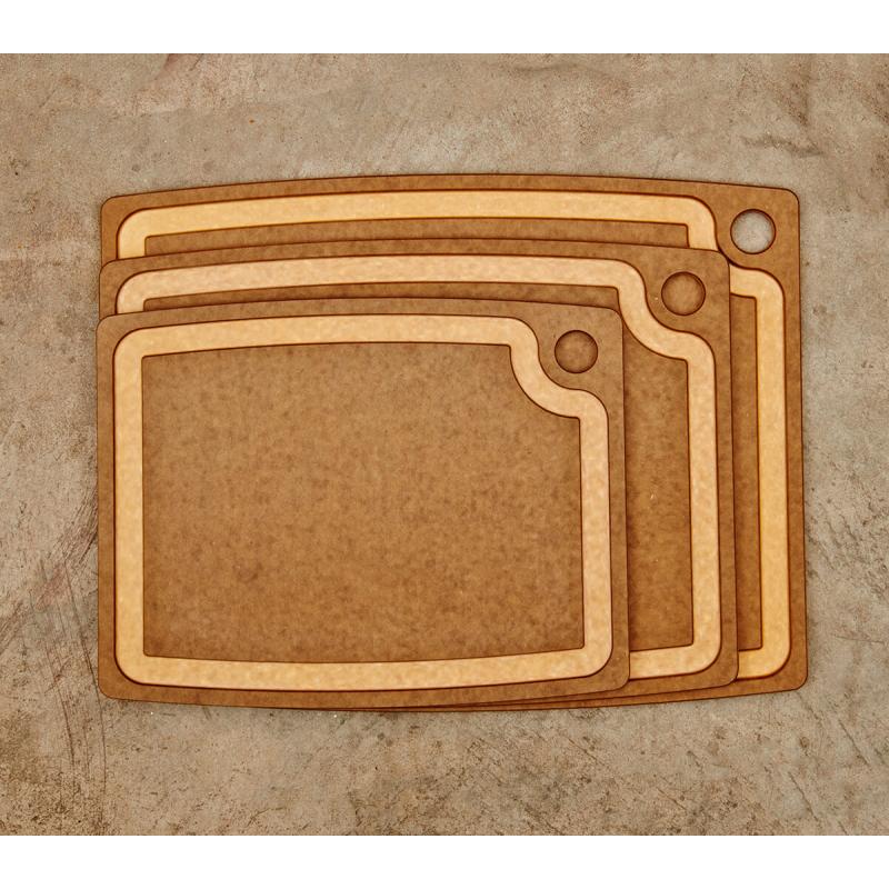 Gourmet Series 27" × 17.5" Cutting Board Nutmeg/Natural