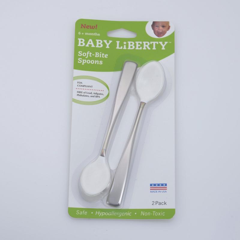 Baby Liberty Coated Feeder Spoon Two Pack