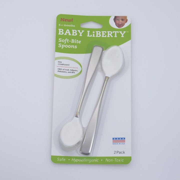 Baby Liberty Coated Feeder Spoon Two Pack