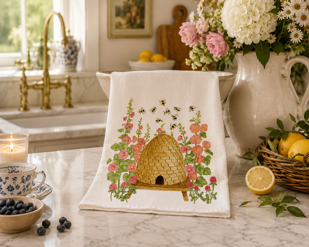Bee Hive Flour Sack Towel