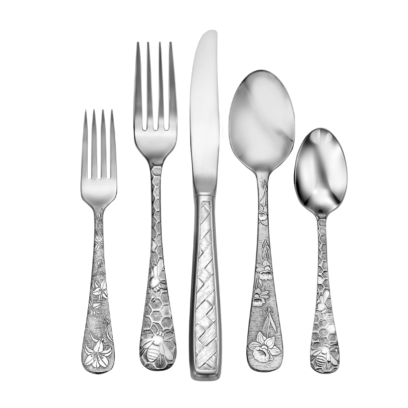 Bees &amp; Blossoms - 65 Piece Set (Includes 5 Piece Service Set)