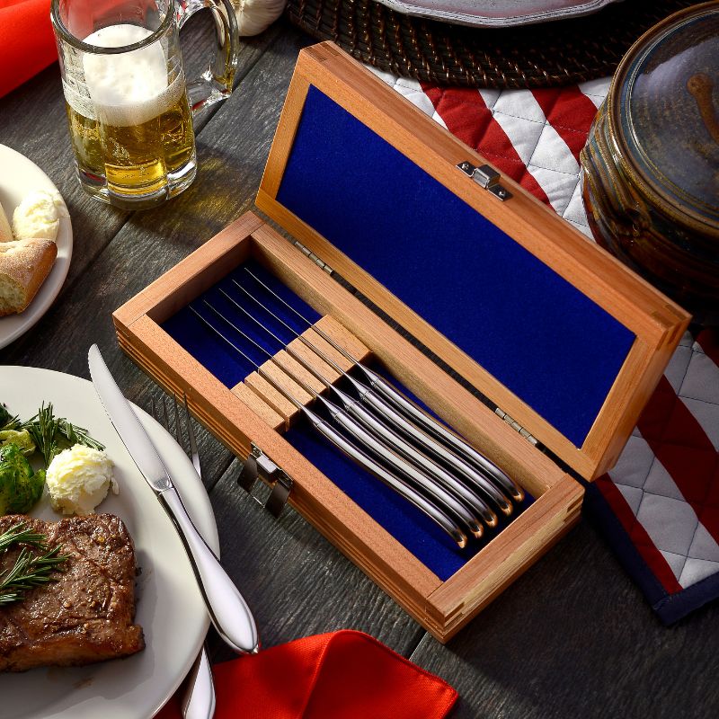 Betsy Ross - Steak Knife Set Of 6 With Chest