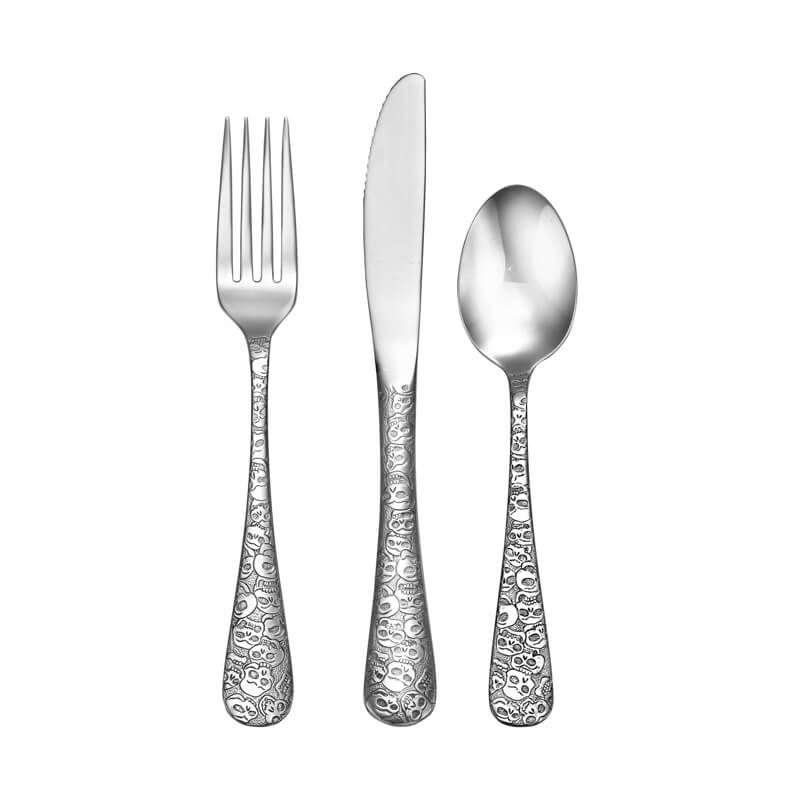 Calavera (Skull) - 12 Piece Basic Service For 4 (4- 3Pc Place Settings)