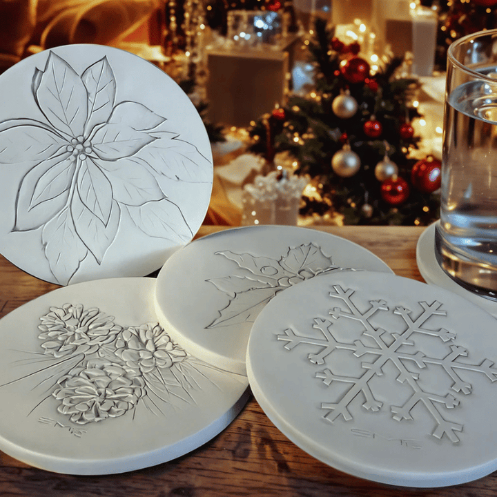 Christmas Drink Coasters Set of 4