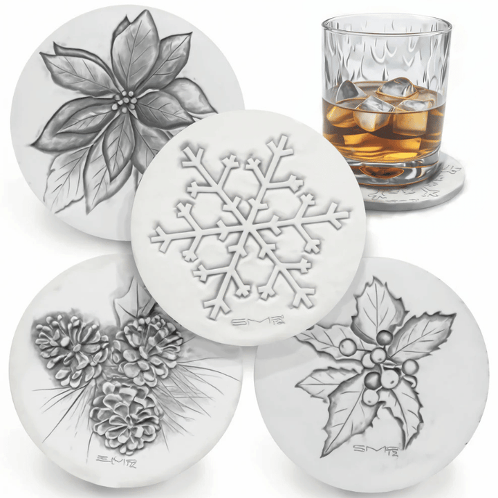 Christmas Drink Coasters Set of 4