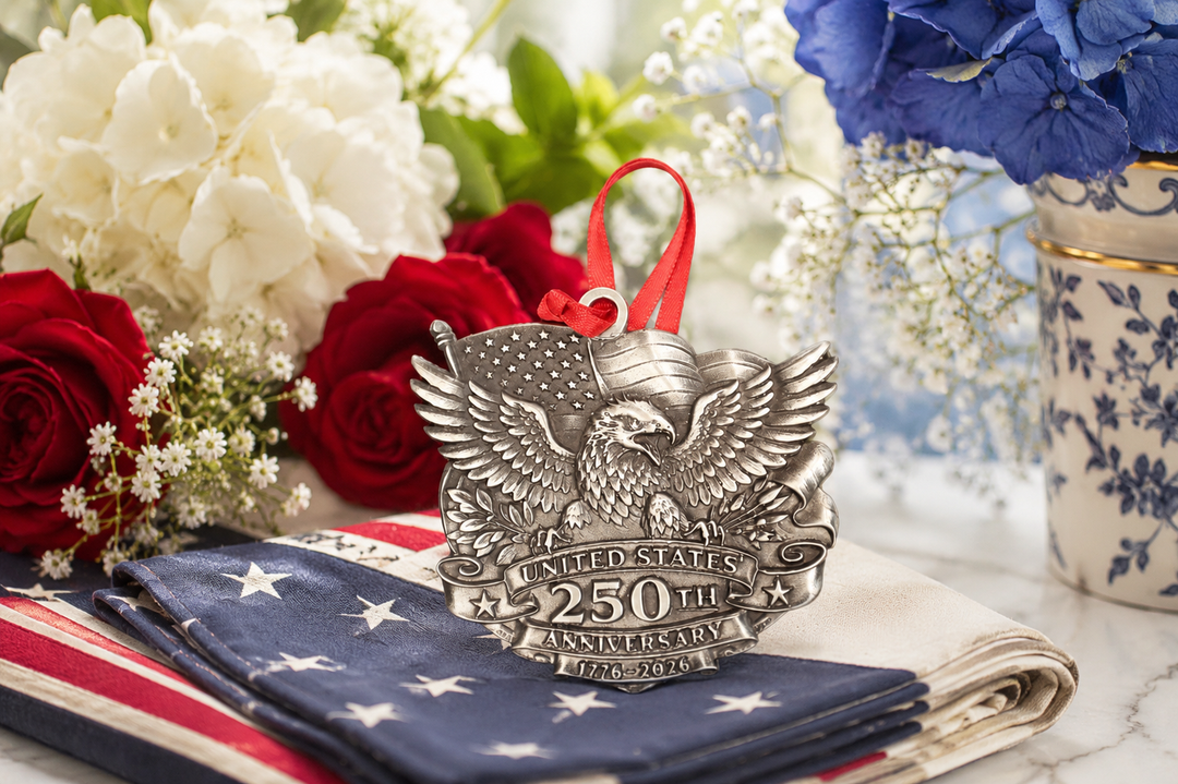America 250 Majestic Eagle Pewter Ornament