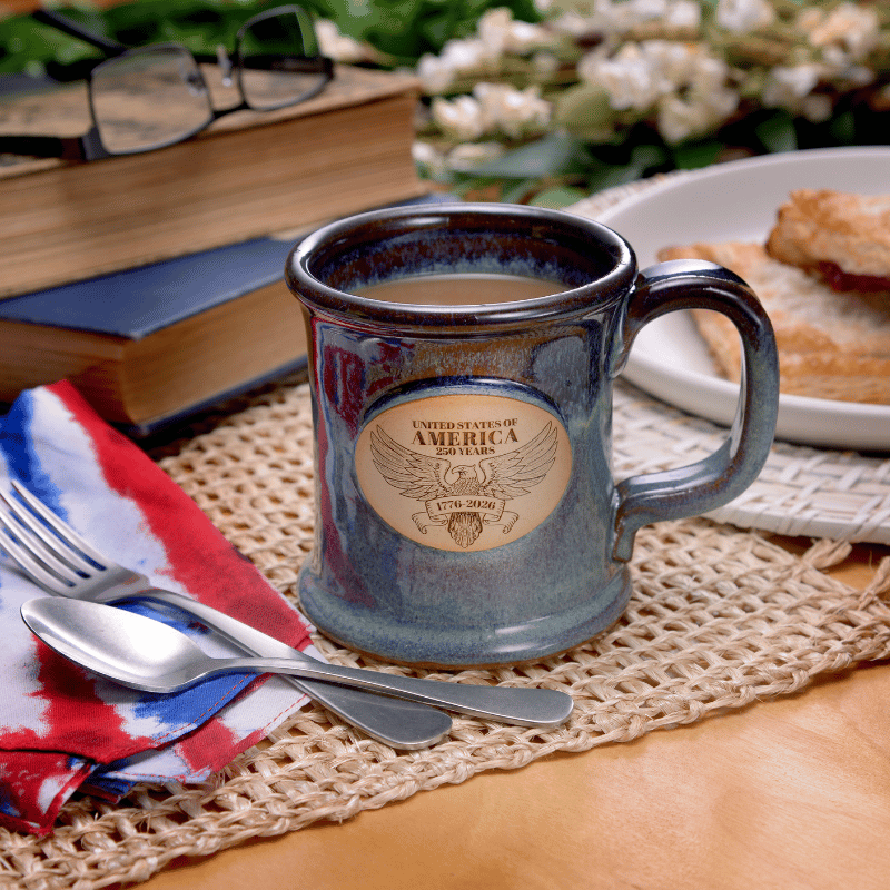 Night Sky Blue Happy Birthday America 250th Commemorative Semiquincentennial American Made Mug