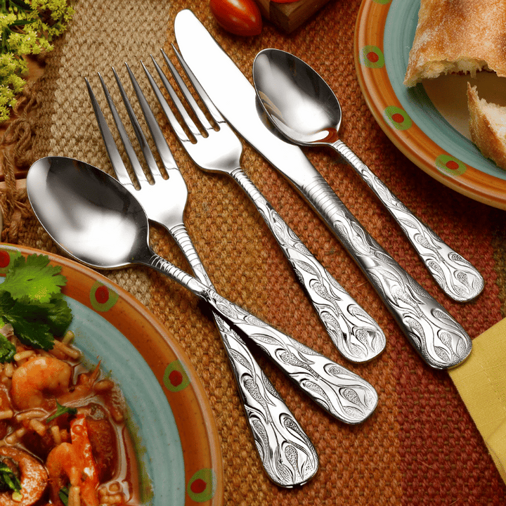 Flame - 65 Piece Set Service for 12 (Includes 5 Piece Service Set)