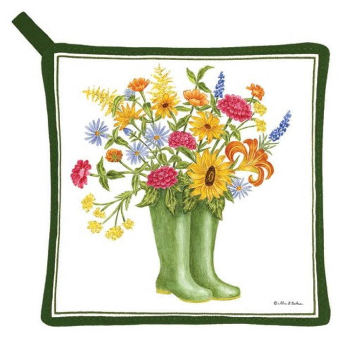 Flowers In a Jar Potholder