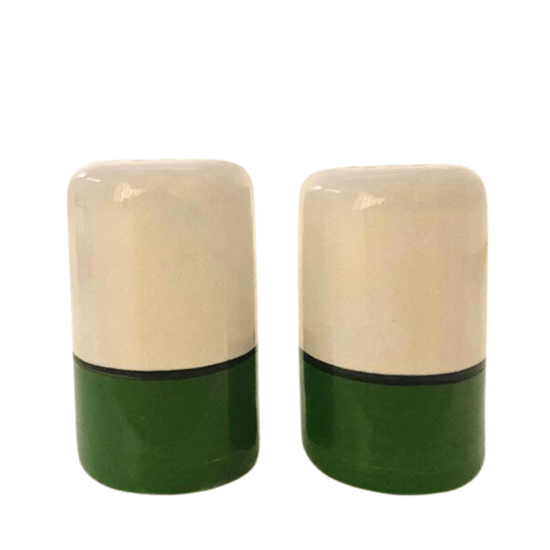 Salt &amp; Pepper Shaker Set in Green Spree