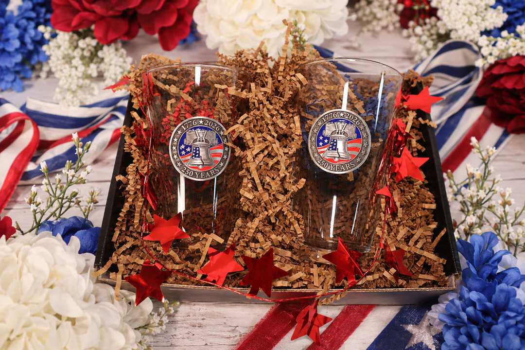 Liberty Bell Pub Tall Glass America 250 Celebration
