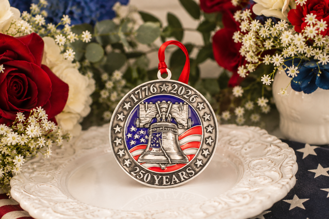 America 250 Liberty Bell Pewter Ornament