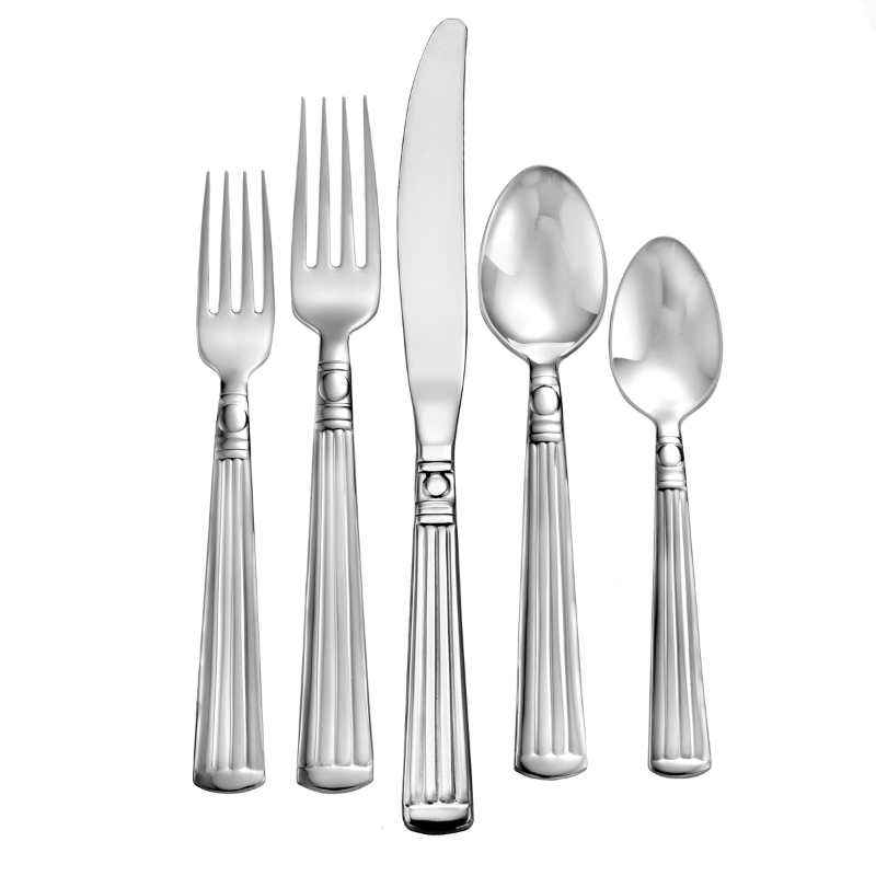Lincoln - 65 Piece Set (Includes 5 Piece Service Set with Solid Dinner Knife)