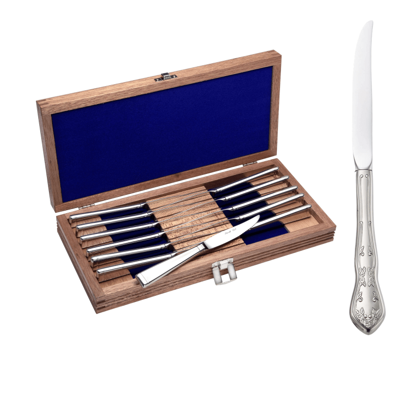 Martha Washington - Steak Knife Set Of 12 With Chest