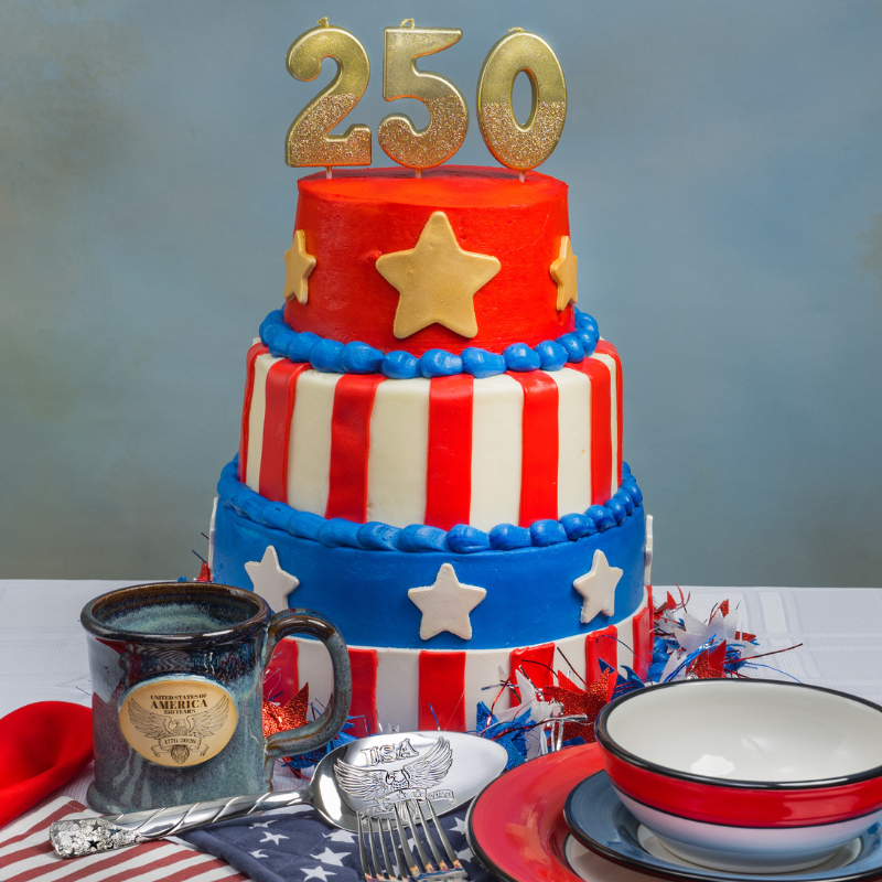 Commemorative America 250 Servall Officially Licensed Product  - Mirror Finish with Giftable Box