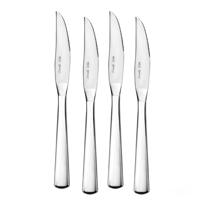 Modern America - Solid Handle Steak Knife Set Of 12 With Chest