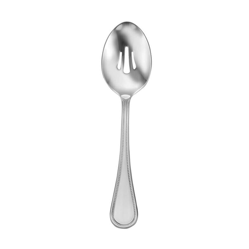 Satin Pearl - Pierced Serving Spoon