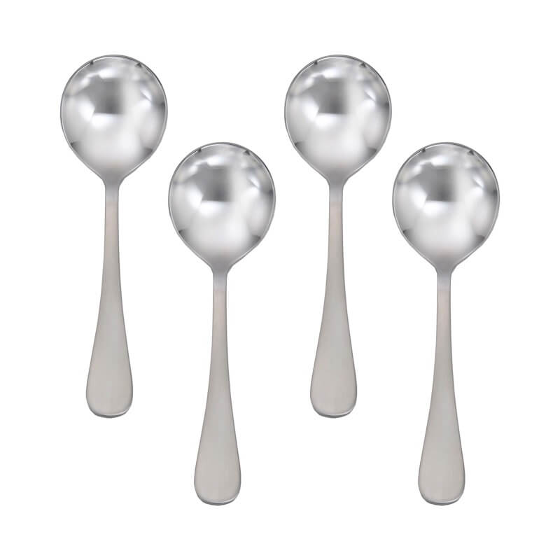 Satin Annapolis Soup Spoons Set of 4