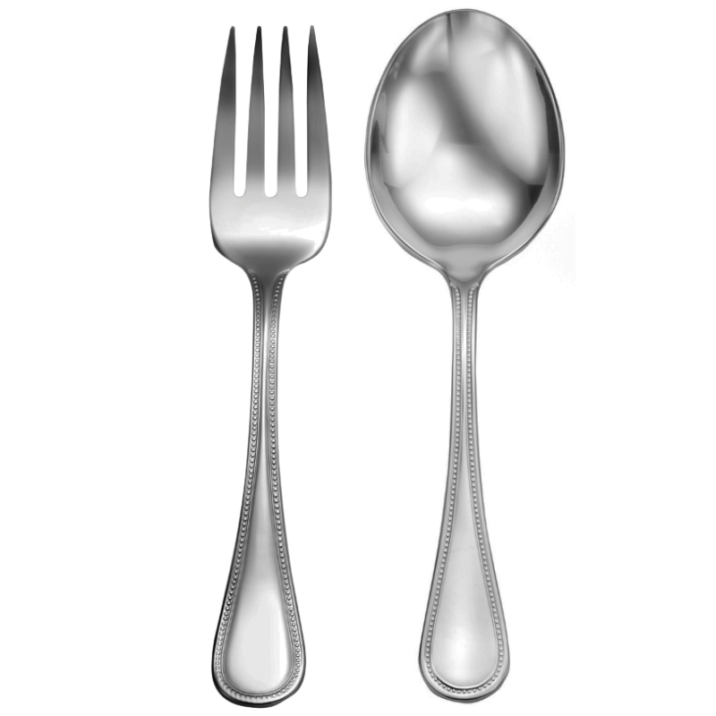 Satin Pearl - 2 Piece Serving Set