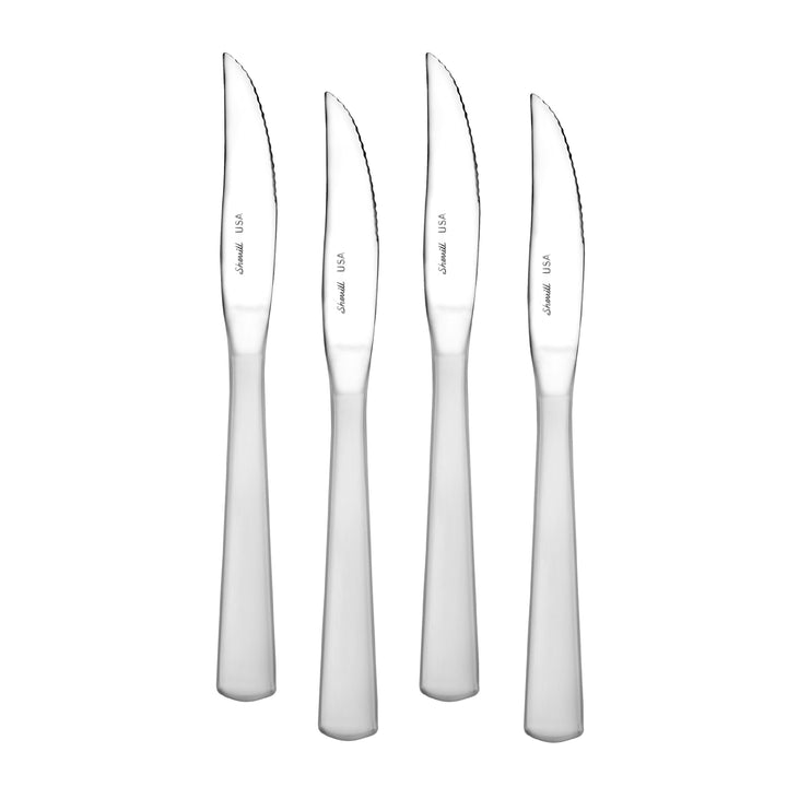 Satin America - Solid Handle Steak Knife Set Of 12 With Chest