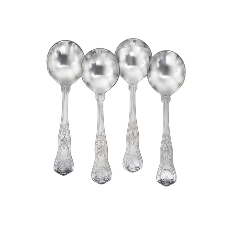 Sheffield - Round Bowl Soup Spoon Set Of 4