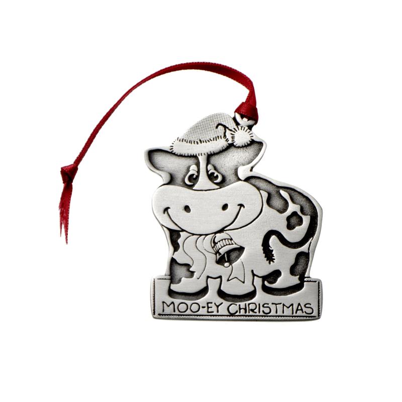 Moo-Ey Christmas Ornament