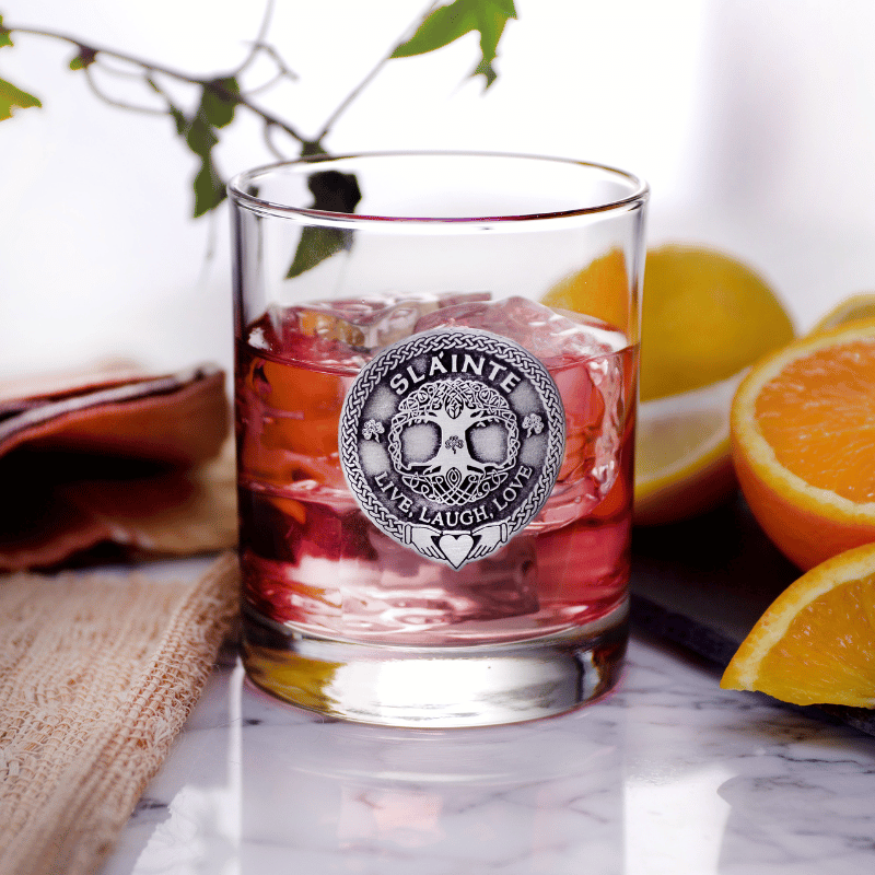 Slainte Silver City Glass Set of 4