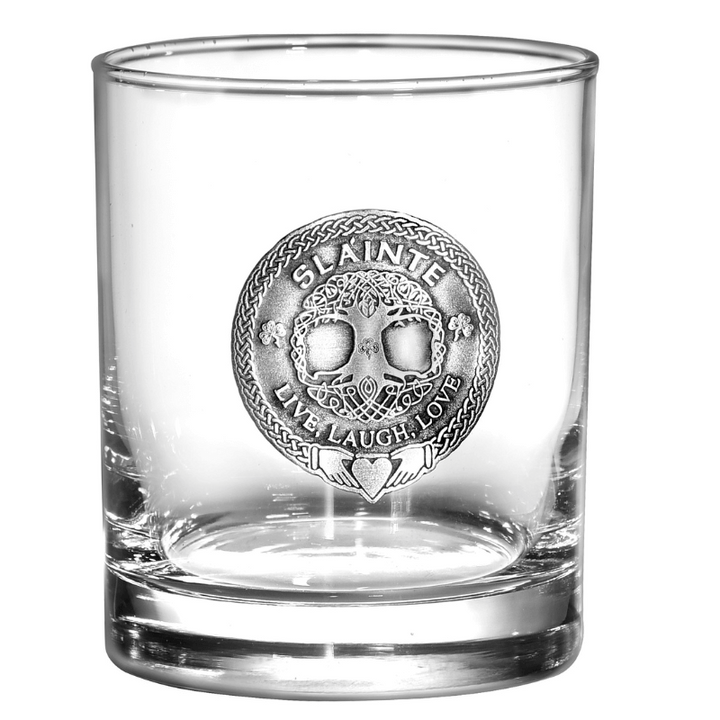 Slainte Silver City Glass Set of 4