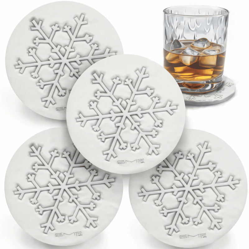 Snowflake Drink Coasters Set of 4