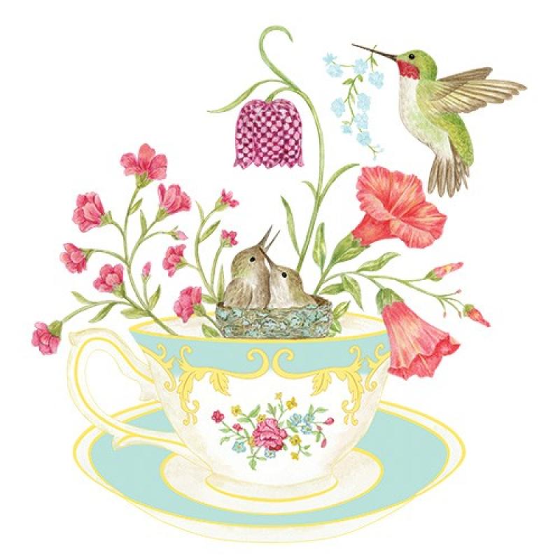 Tea Cup Flour Sack Towel