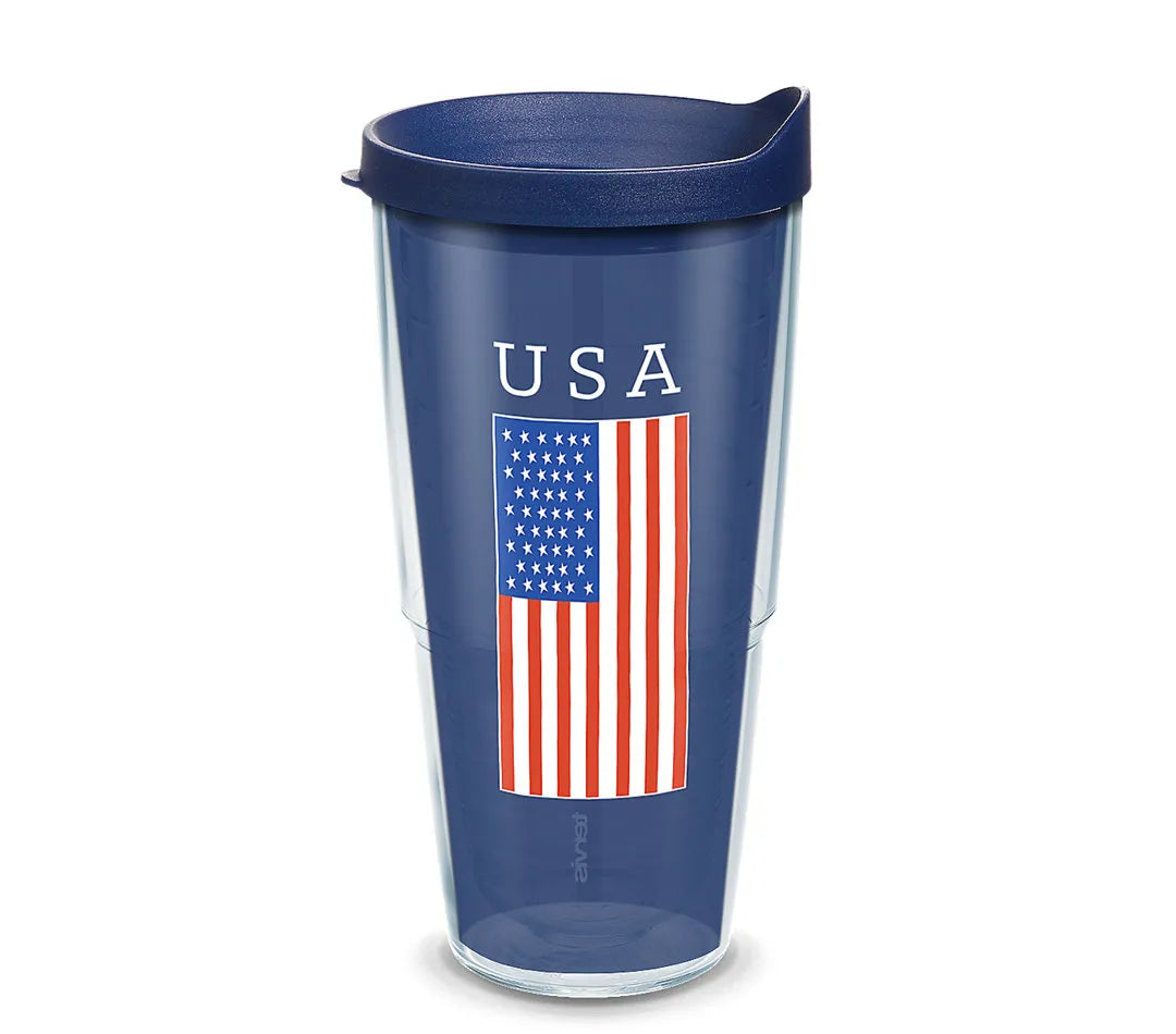 USA Flag Tumbler 24oz