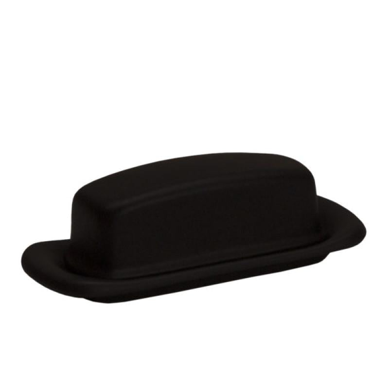 Studio Coupe Matte Black Butter Dish