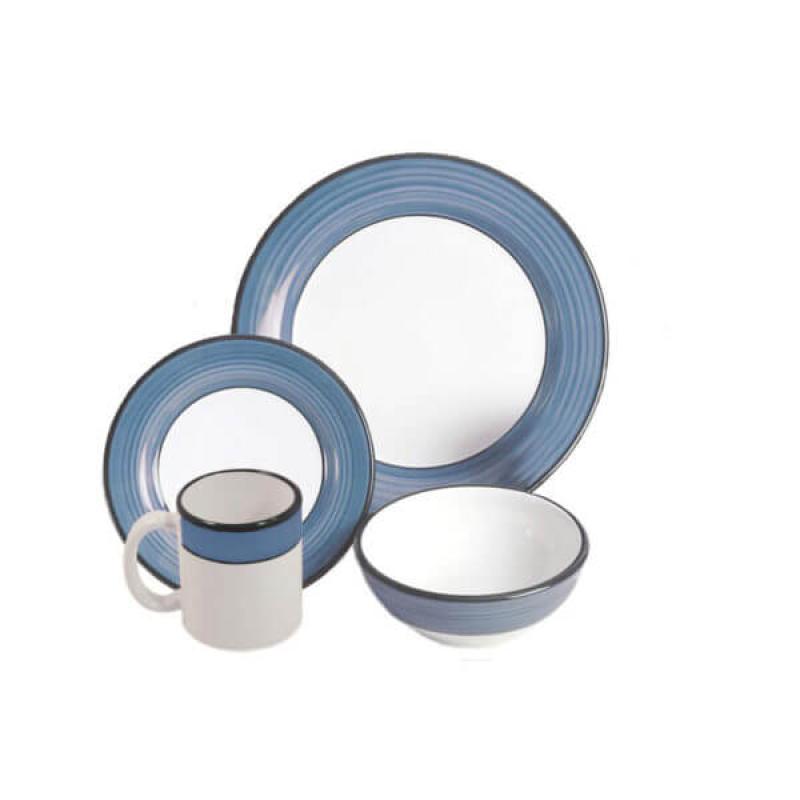4pc Place Setting Blue Spree