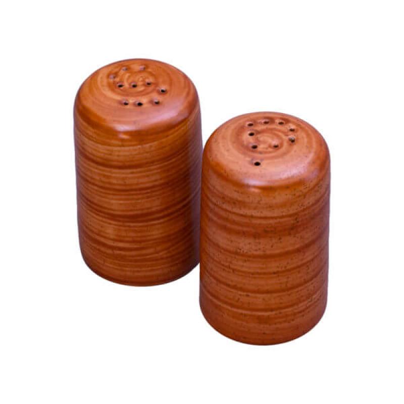 Salt &amp; Pepper Shaker Set in Brownstone