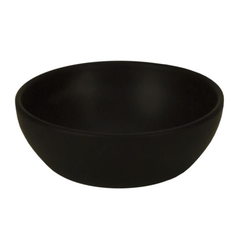 Large Ceramic Serving Bowl in American Black Matte 40oz