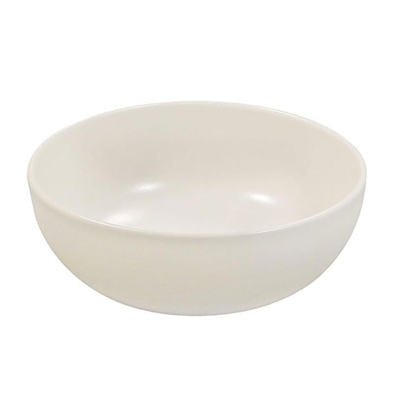 Large Ceramic Serving Bowl in American White Matte 40oz