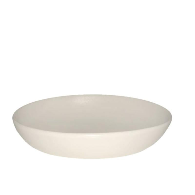 Ceramic Oval Serving Bowl in American White Matte 42oz
